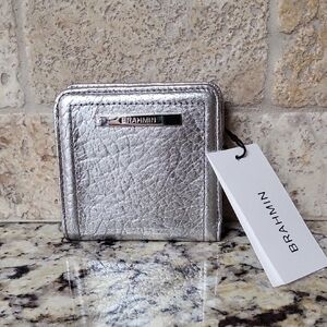 Brahmin Jane Bifold Wallet Silver Duchess